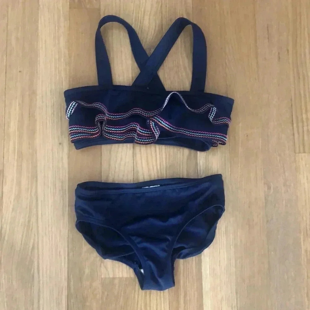 BNWOT lands end ruffled bikini set